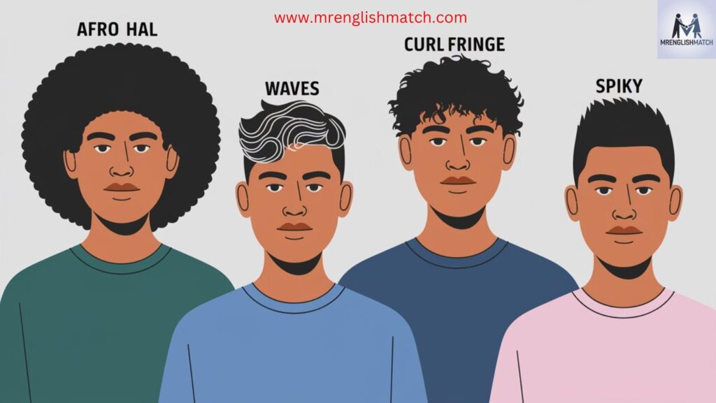 curly and wavy haircut names for men