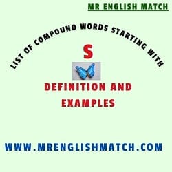 compound words starting with s