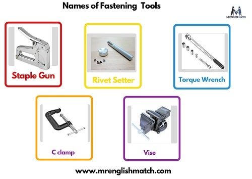 names of fastening tools