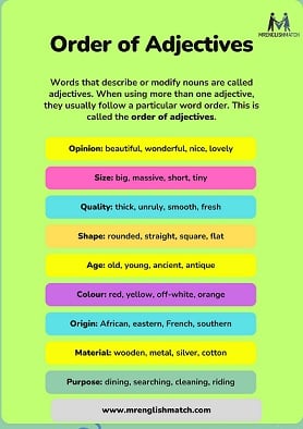 order of adjectives