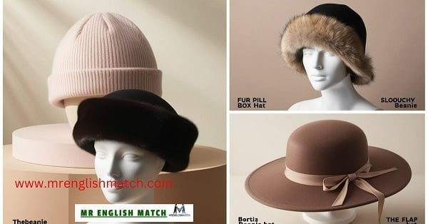 Different ladies Hat and cap styles names3