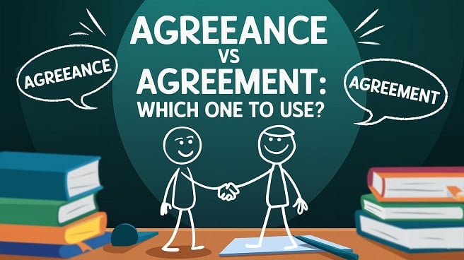 agreeance vs agreement which is correct to use