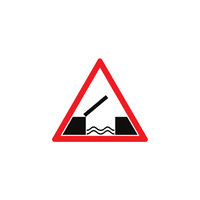 Traffic sign bridge ahead