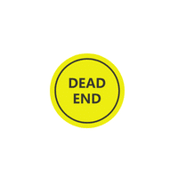 Traffic sign dead end