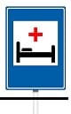 traffic sign hospital