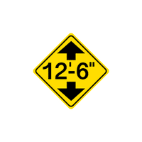 traffic sign low clearance