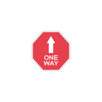 traffic sign one way