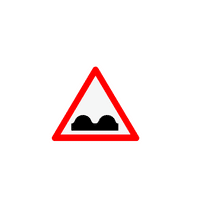 traffic sign rough road