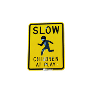 traffic sign slow children