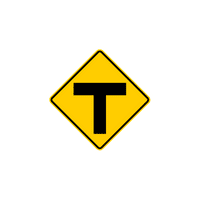 Traffic sign t insertion